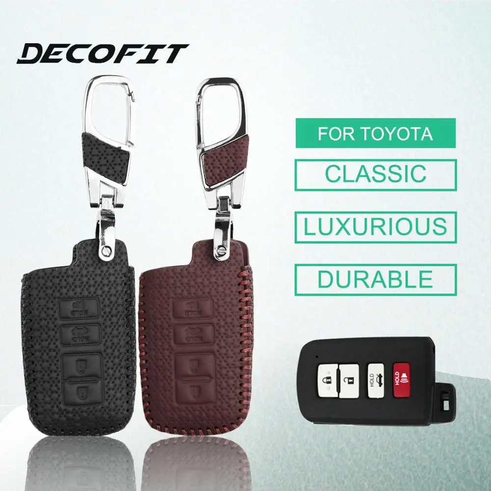 Чехол для автомобильного ключа TOYOTA RAV4 Corolla M36 Avalon Camry Crown Prado 4 кнопки чехол из