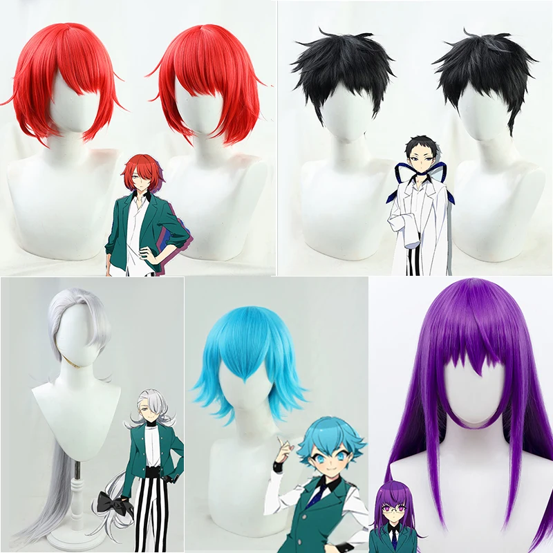 Парик для косплея Bishounen Tanteidan Doujima Mayumi Soutouin Manabu Sakiguchi Nagahiro fukuking Michiru Ashikaga Hyouta Yubiwa Sousaku