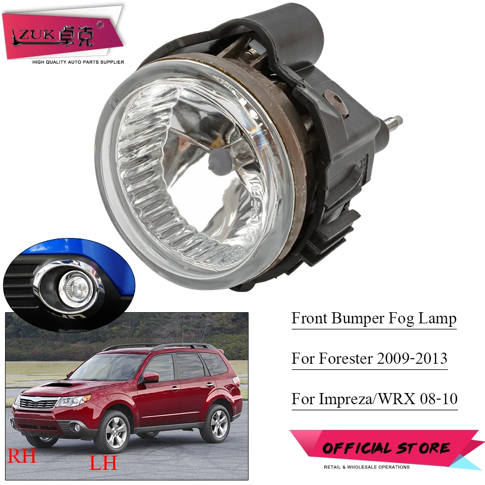 Передний бампер ZUK противотуманные фары отражатели для Subaru Forester 2009-2010 Impreza WRX STI