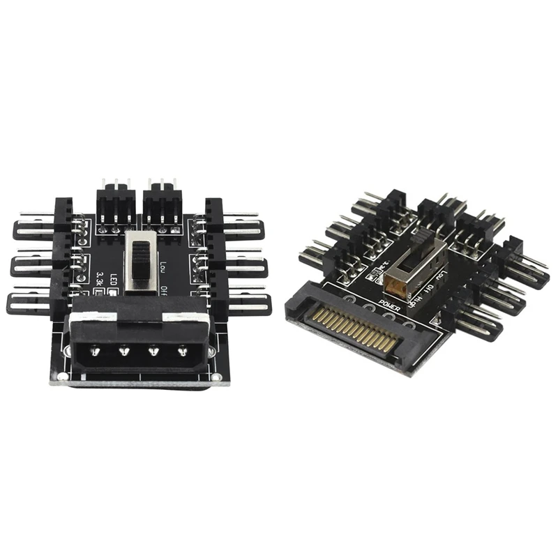 Cable Length: Other Computer Cables Multi Way Splitter Cooler Cooling Fan Hub PC SATA 1 to 8 3pin 12V PCB Adapter Cable Length: Other Computer Cables Multi Way Splitter Cooler Cooling Fan Hub PC SATA 1 to 8 3pin 12V PCB Adapter