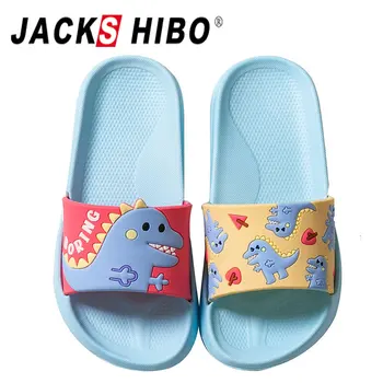 

Jackshibo 2020 Summer Slippers for Boy Girl Toddler Animal Kids Indoor Baby Slippers PVC Cartoon Casual Beach Slippers Soft