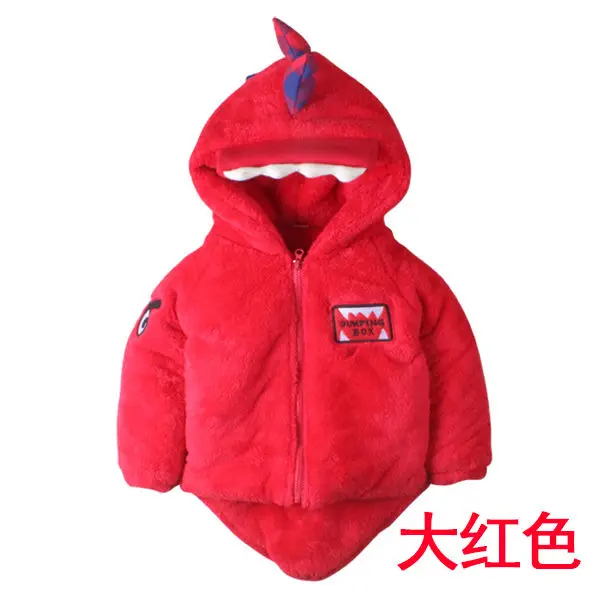 Модные куртки для маленьких мальчиков с меховым воротником; сезон осень-зима; Детские теплые плотные парки; детская верхняя одежда; пальто для девочек; Одежда для мальчиков и девочек - Цвет: Красный