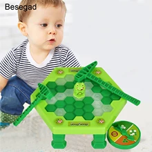 Save Frog ледяной блок Настольная игра игрушка Дети раннего образования головоломка интерактивная игрушка лягушка ловушка игра родитель-ребенок развлечения