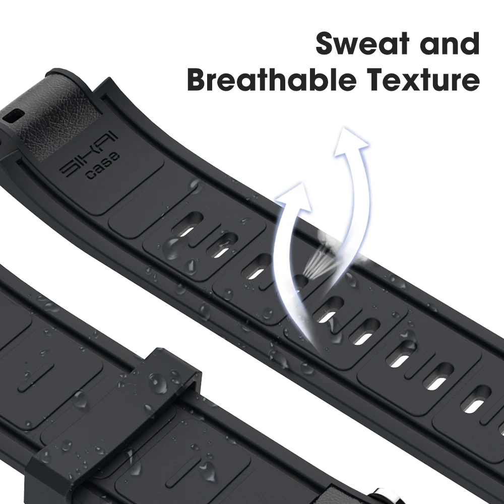 Силиконовый кожаный ремешок SIKAI для часов Huami Xiaomi Amazfit Verge 3 lite сменный Браслет