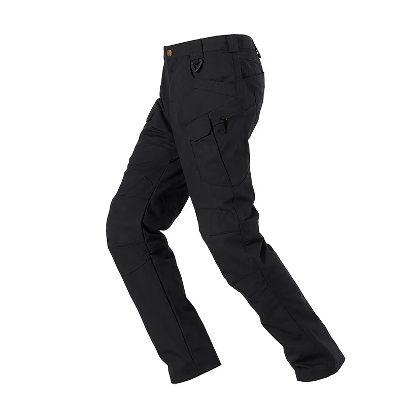 Men Military Tactical Pants Plaid Waterproof Fabric Multi-pockets Cargo Pants Outdoor Trekking Combat Army Training Trousers