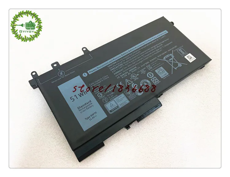 Аккумулятор для ноутбука GYIYGY 11 4 в 51Wh 93FTF Dell Latitude 5280 5480 5580 5290 5490 5590 4YFVG | Компьютеры и