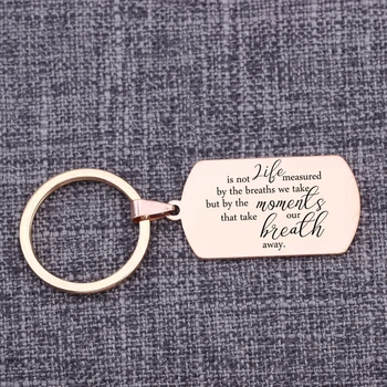 

Porte Clef Dog Tag Couple Gifts Llaveros Inscription Pendants Inspire Jewelry Keychain Wedding Key Holders Tag Trinkets