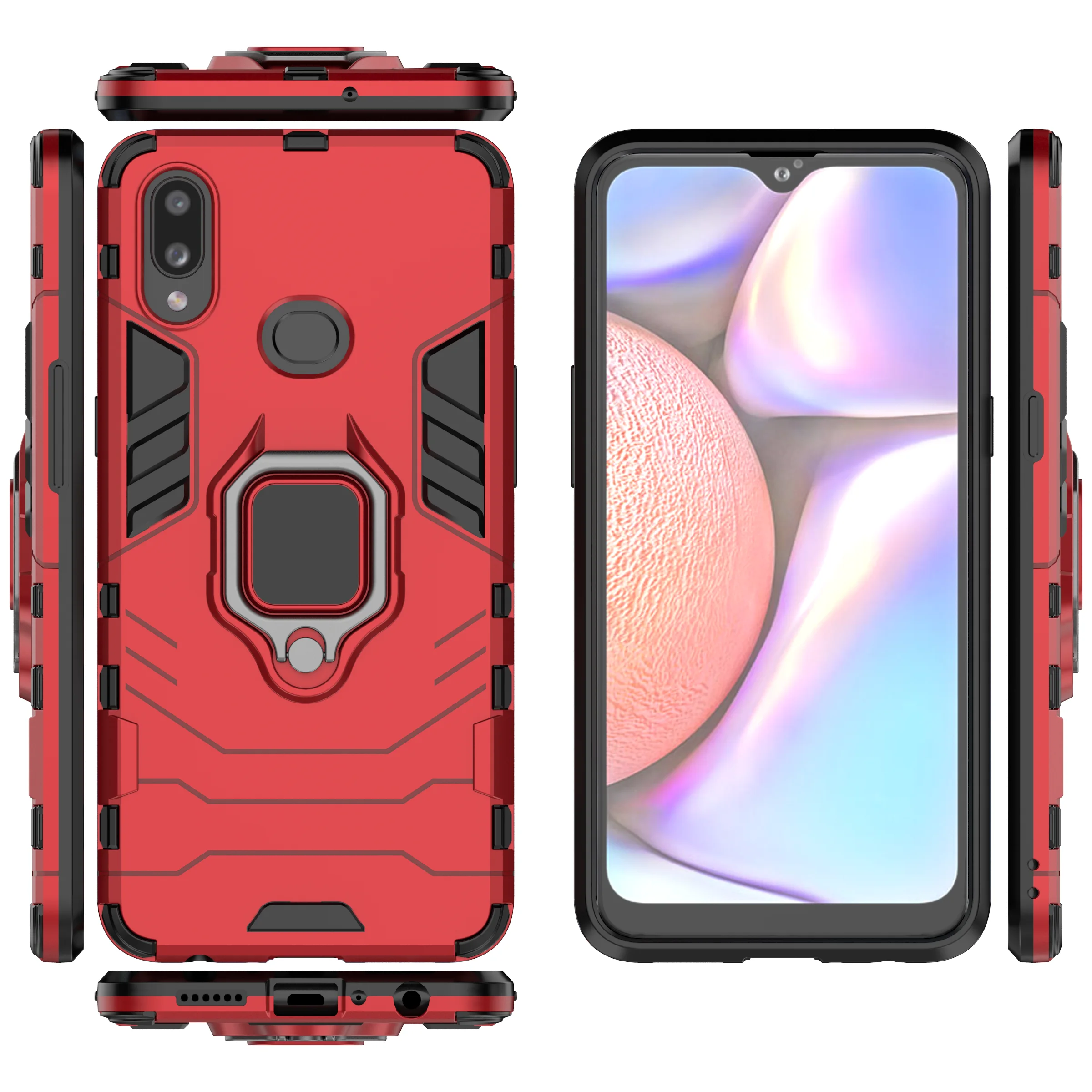 Чехол-подставка для телефона Samsung Galaxy A10s противоударный армированный жесткий