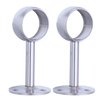 

2pcs Universal Ceiling Mount Bracket Stainless Steel Brushed Bracket for Drapery Rod(2)
