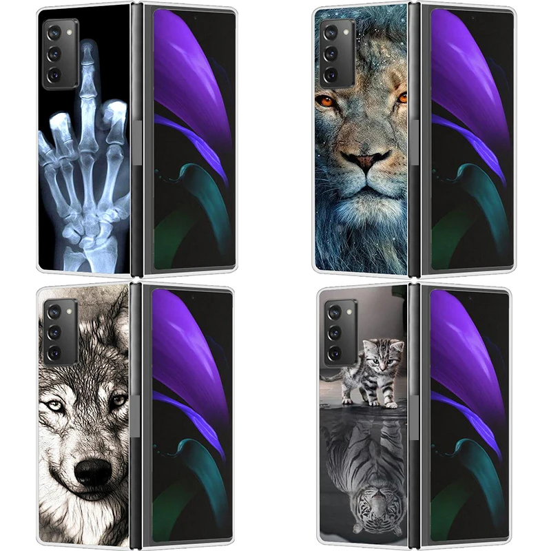 Чехол для Samsung Galaxy Z Fold2 жесткий пластиковый чехол телефона Fold 2 Funda | Мобильные