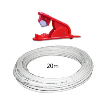 

1/4" White PE Pipe Flexible Tube Hose for RO Water Filter System Aquarium Revers