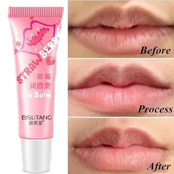 

Protect Lips Moisturizing Full Lip Balm Remove Dead Skin Lip Care Exfoliating Lip Scrub Pink Color Strawberry Cosmetics Tool
