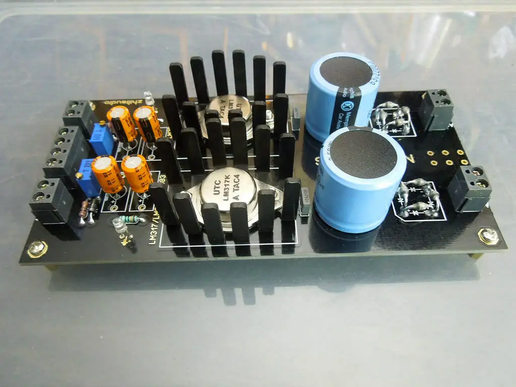 LM317 регулируемая плата питания 2 способа DC2V-37V база на NAIM HICAP PSU L21-9