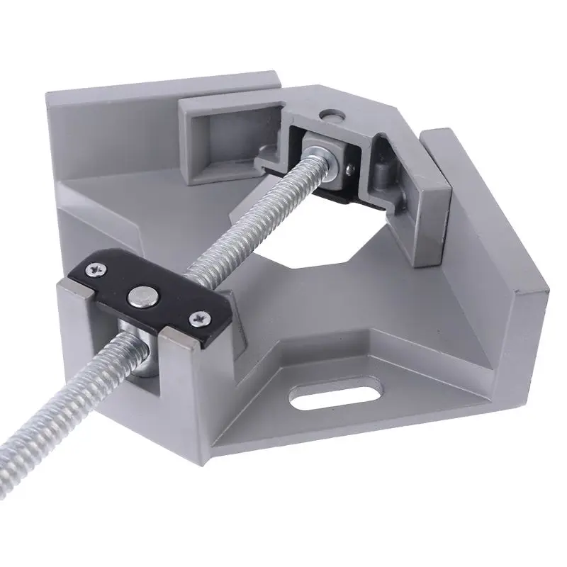 Однорычажный 90 градусный прямоугольный зажим двухосевой алюминиевый