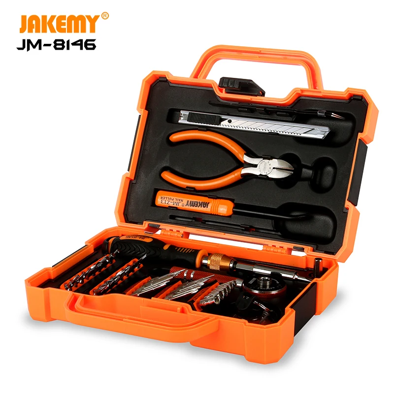 JAKEMY JM-8146 47 шт. в 1 Набор бытовых магнитных инструментов для самостоятельного
