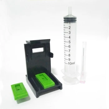 

3in 1 cartridge refill kit Pumping Tool snap fill 2pcs Rubber Pads+Syringe Tool Kit for hp cartridge universal refill ink tool