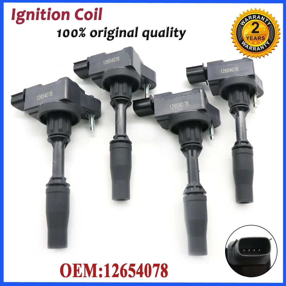 1/4 шт. 12654078 катушка зажигания автомобиля для Buick Regal Envision Cadillac ATS CT6 Chevrolet Malibu Impala GMC