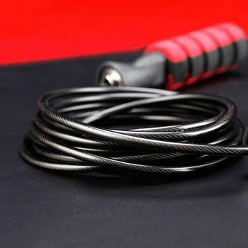 

Skipping Ropes Tangle-Free With Ball Bearings Rapid Speed Jump Rope Cable And 6” Memory Foam Handles Ideal