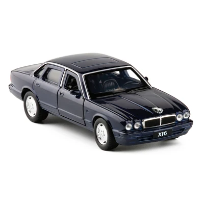 1/36 04 XJ6 Моделирование игрушечных транспортных средств Сплав Вытяните назад мини-автомобиль Реплика авторизованные оригинальные фабричные модельные игрушки, коллекционные - Цвет: Синий