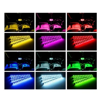 

Light Strips Car Wireless Atmosphere Lights With Remote Control DC 12V