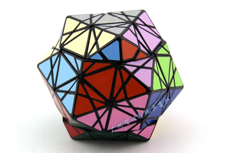 Стразы «Кубик Рубика» его Icosahedral 1 Стразы «Кубик Рубика» черно-белого цвета с милым рисунком кота Mf8 & Amp; Оскар 20 СТОРОННЯЯ, необычный куб