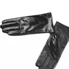 Female style snakeskin pattern leather gloves points finger sheepskin gloves warm cashmere lining armband sets free shipping ► Photo 3/6