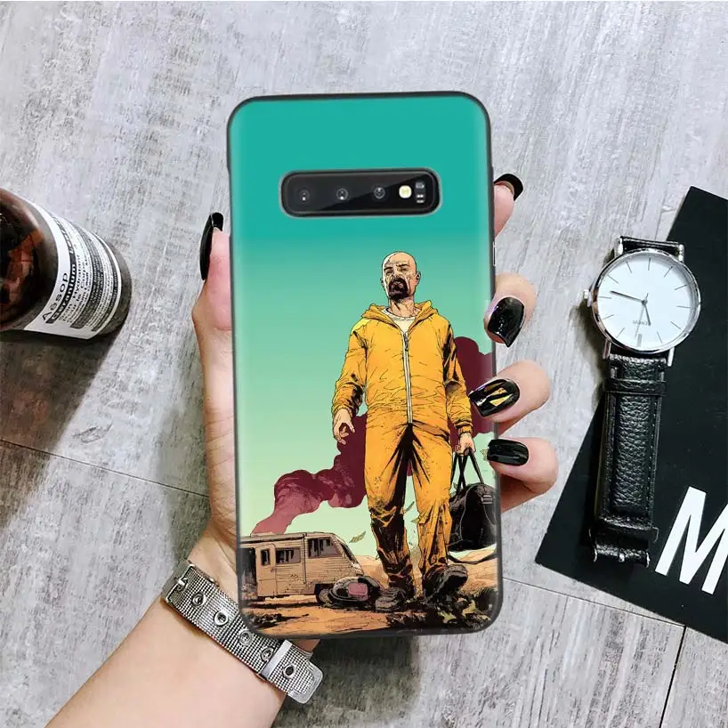 Breaking bad Black Cover Phone Case for Samsung Galaxy S10 Plus Lite Note 10 9 8 4