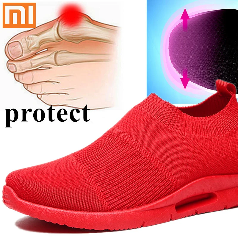 

Xiaomi Light Running Shoes Men Comfortable Jogging Women Shoes Breathable Non-slip Wear-resisting Men Sport Shoes plug size 46