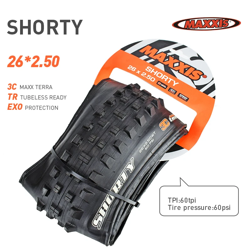 MAXXIS Высокая роликовая велосипедная шина 26 27,5 бескамерная готовая TR 26*2,4 27,5*2,4 2,5 шины для горного велосипеда Складные шины MINION DHF DHR - Цвет: G SHORTY 26x2.5 3C