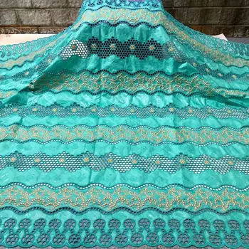 

2020 New arrival africain bazin riche embroidered bazin fabric 5yards jacquard Guinea Brocade nigerian fabric for women dress