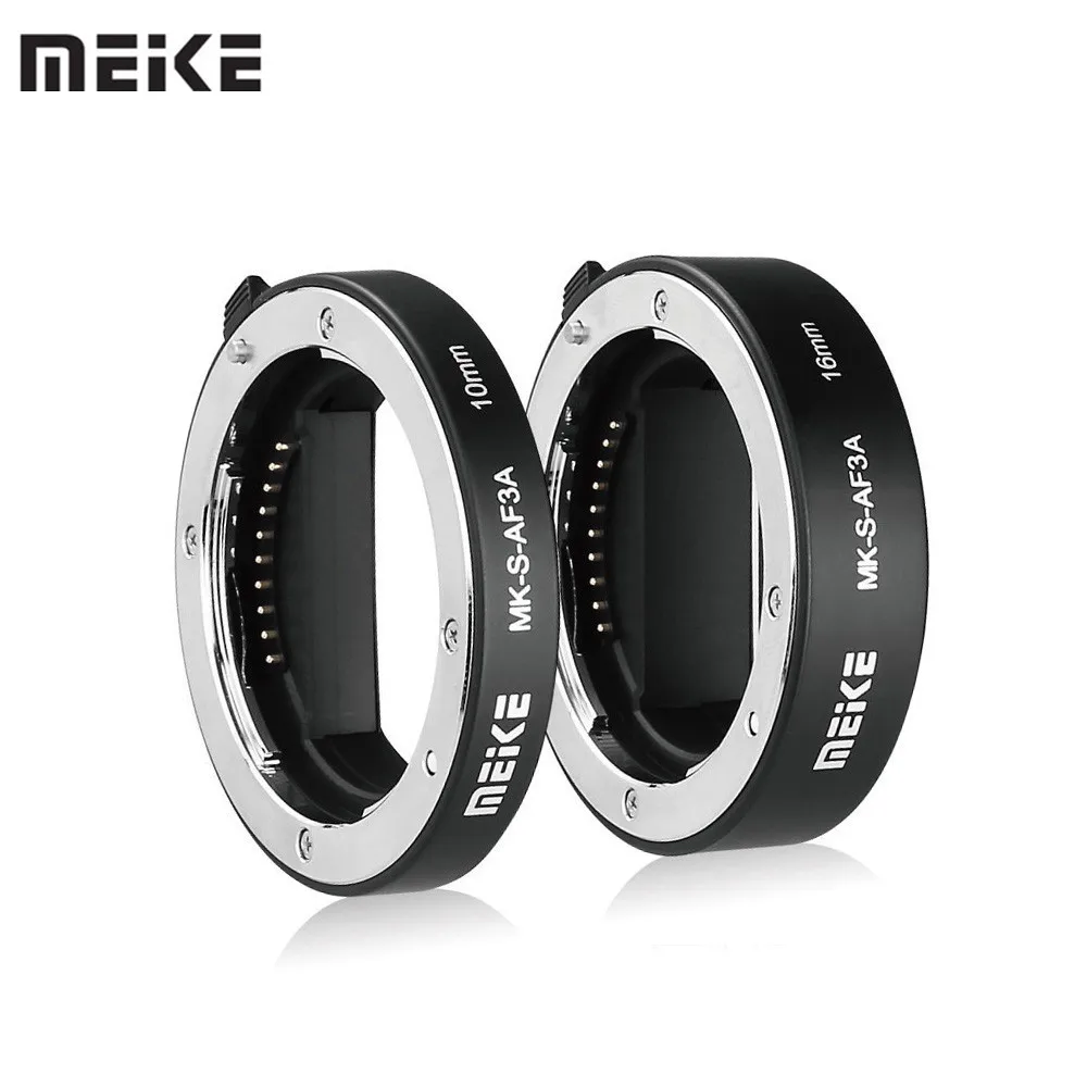 Металлическая удлиняющая трубка Meike для Sony a6300 a6000 a7 a7SII NEX с автофокусом 10 мм 16