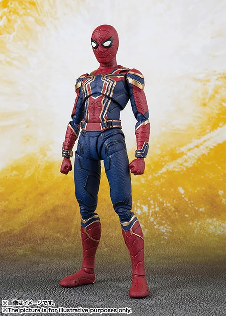 Marvel Avengers3 SHF Iron Spiderman PVC figure statue spiderman action figure collectible model toy 15cm