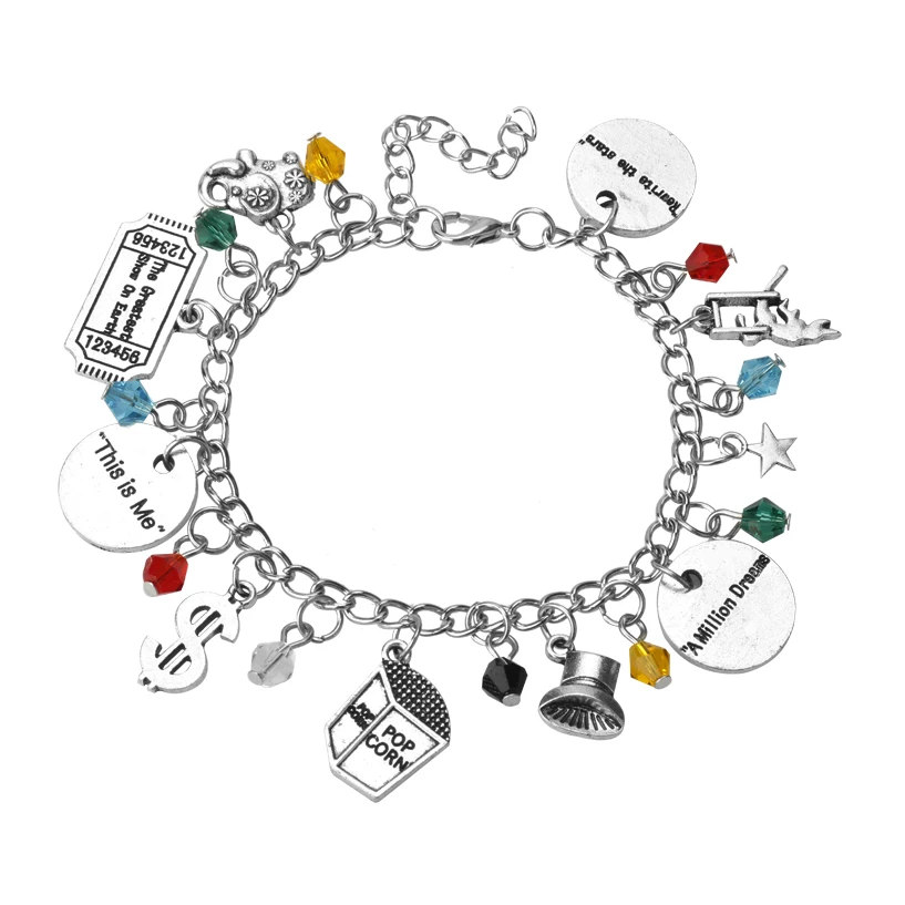

New Arrival Fashion Movie The Greatest Showman Charm Bracelet For Women Girl Justice Gift Christmas Fans Gifts Cosplay Bracelets