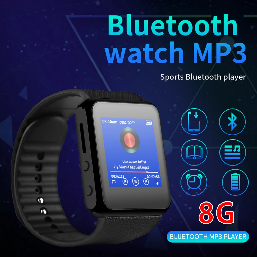 Bluetooth Смарт-часы 4G MP3 HiFi Звук 2 дюймов сенсорный экран HD Портативный HIFI звуковые эффекты, поддержка нескольких музыкальных форматов