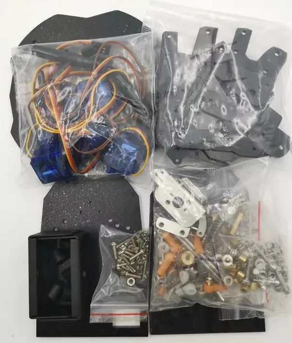 left with base parts 5DOF Bionic робот коготь/захват/манипулятор/держатель/робот/автомобильные аксессуары/DIY - Цвет: left with base parts