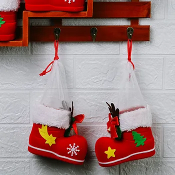 

Christmas Gift Candy Gift Holder Home Party Decor Christmas Santa Claus Candy Boots Kids Child Mini Christmas Tree Decoration