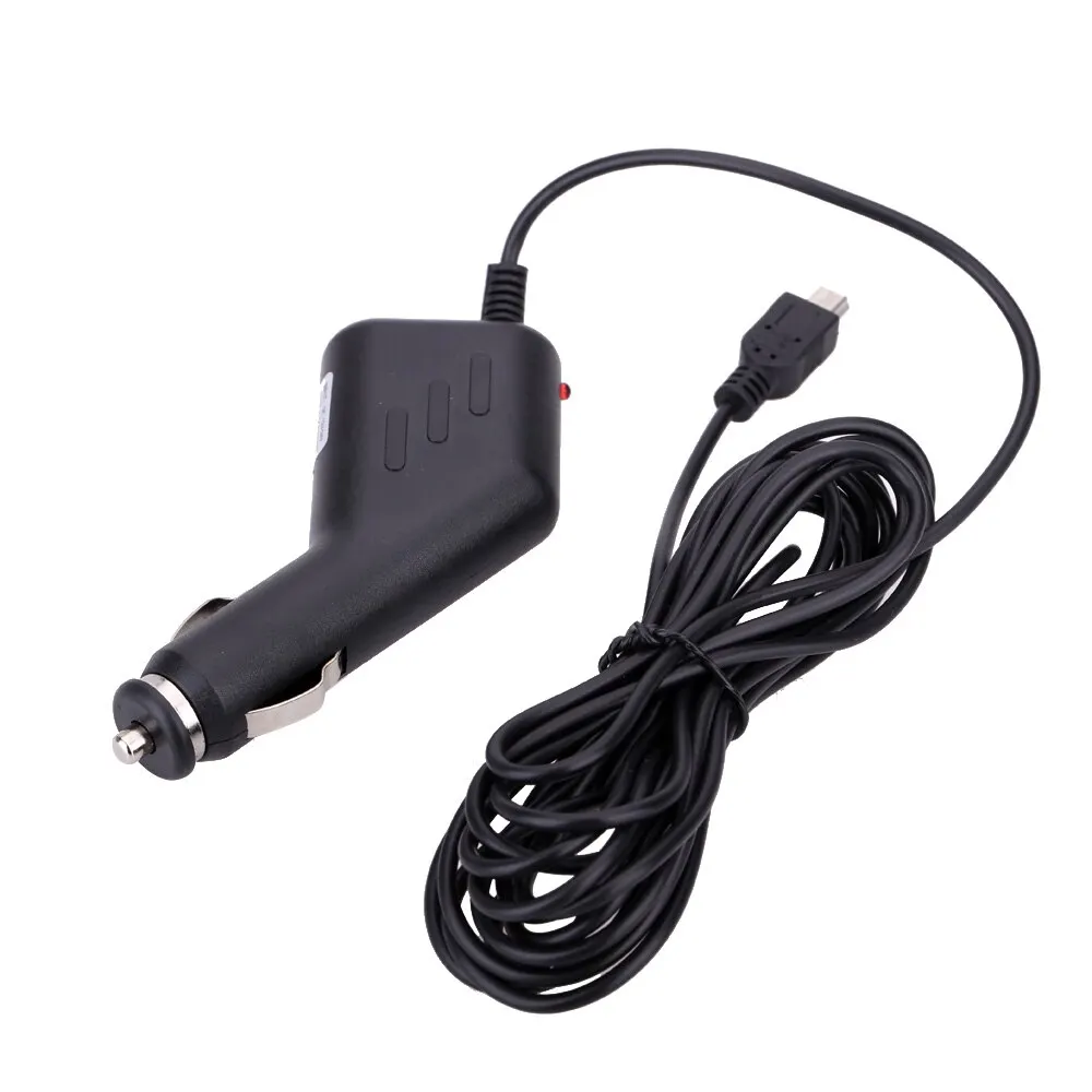 12 В/5 В Автомобильное зарядное устройство для GPS DVR мини USB адаптеры питания