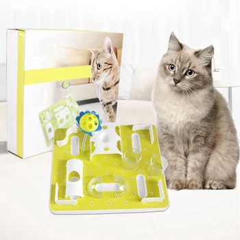 

High Grade Pets Feeder Cat Bowl Slow Eating Bloat Stop Food Plate Maze Interactive Puzzle Cat Anti Skid Dishes Tray Pet Supplies