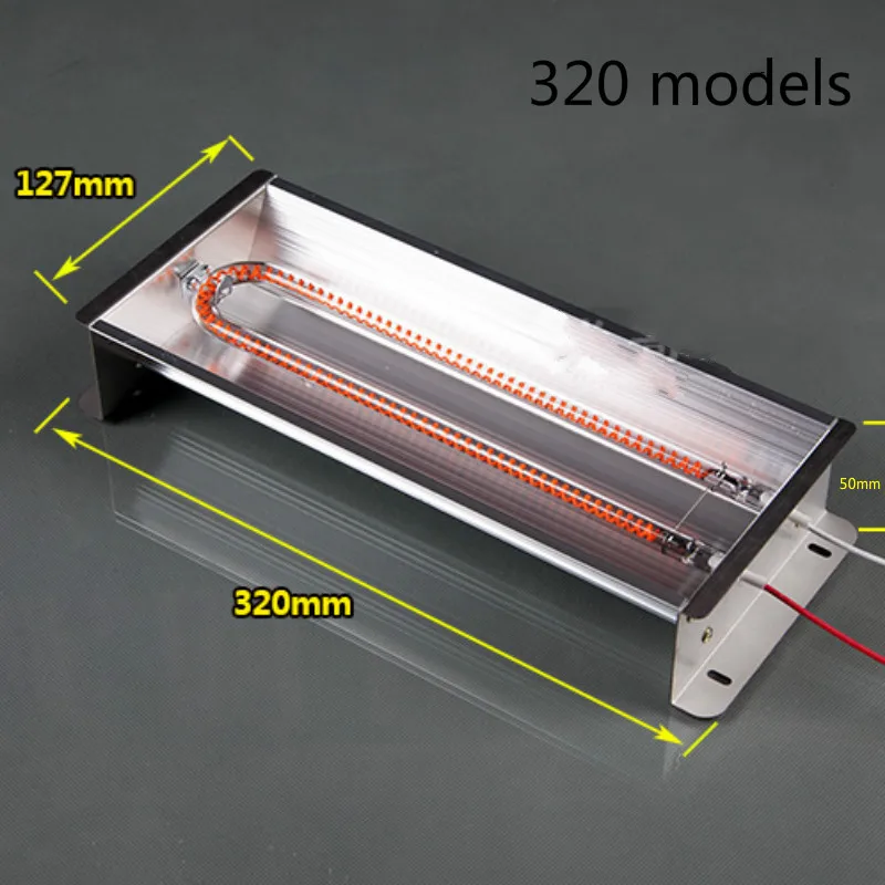 Microwave oven halogen tube1000W different length heater electric element Carbon fiber barbecue heating tube with Lampshade