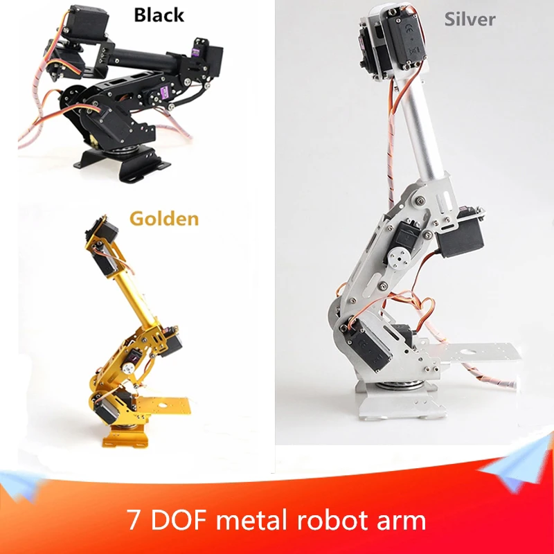 7DOF Metal Robot Arm+A Set WiFi Control Kit+7pcs MG996r Servos 360