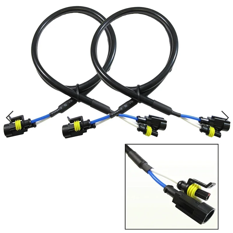 1pcs Car HID Xenon AMP Extension Cable Wire Harness Adapters For High Voltage Ballast Headlamp Light Headlight Bulbs | Автомобили и