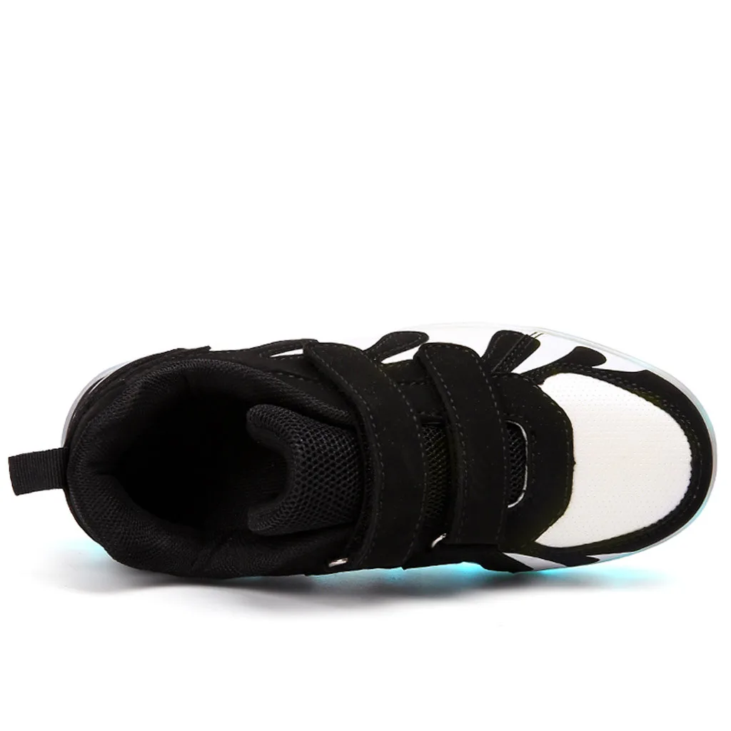Casual Fashion Baby Kids Girls Boys Shoes Children's Rechargeable LED Light Shoes Sports Non-Slip Breathable Casual Shoes