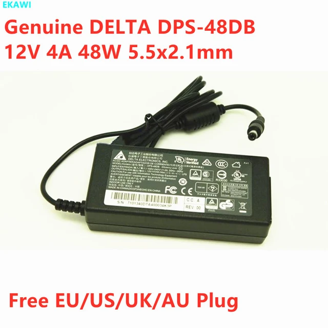 Genuine Delta Dps-48db 12v 4a 48w Ac Adapter For Dahua Hikvision Poe  Monitoring Surveillance Video Recorder Power Supply Charger - Laptop Adapter  - AliExpress