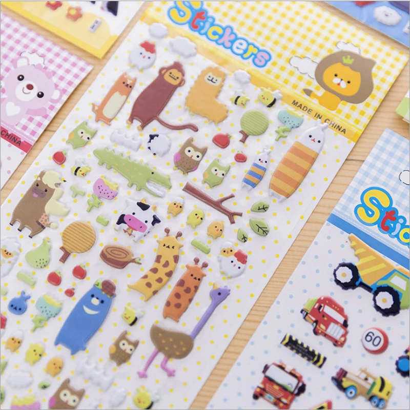 40 упаковок 3d альбом для стикеров Kawaii мультфильм украшение стены креативный дневник diy Скрапбукинг
