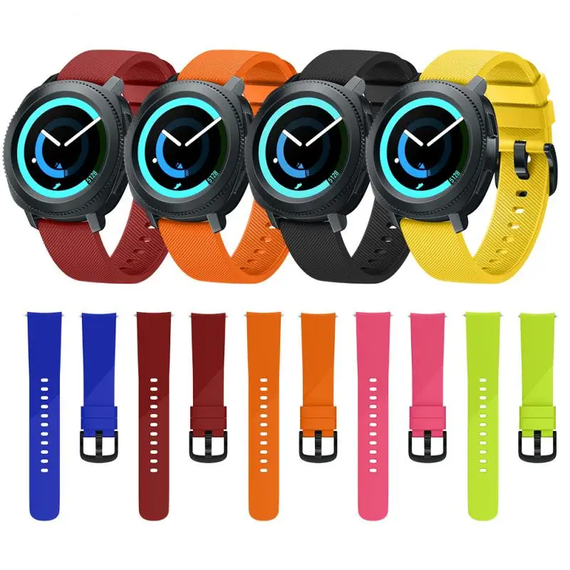 Ремешок для Samsung Gear Sport 20 мм мягкий силиконовый ремешок часов сменный Браслет