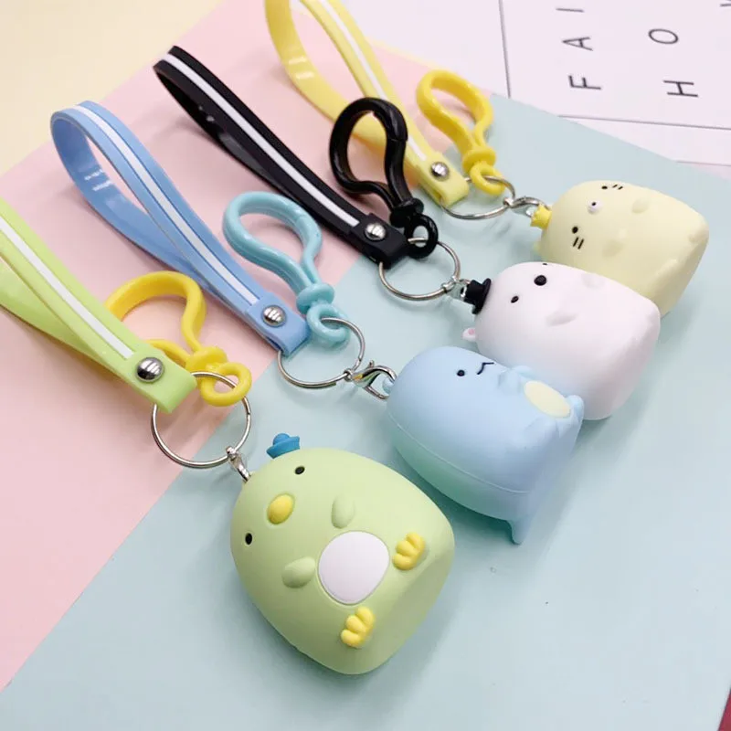 Sumikko Gurashi ПВХ ключ подвеска брелок Маленькая подвеска для детей Девочки Мальчики Juguetes игрушки для детей день рождения Рождественский подарок