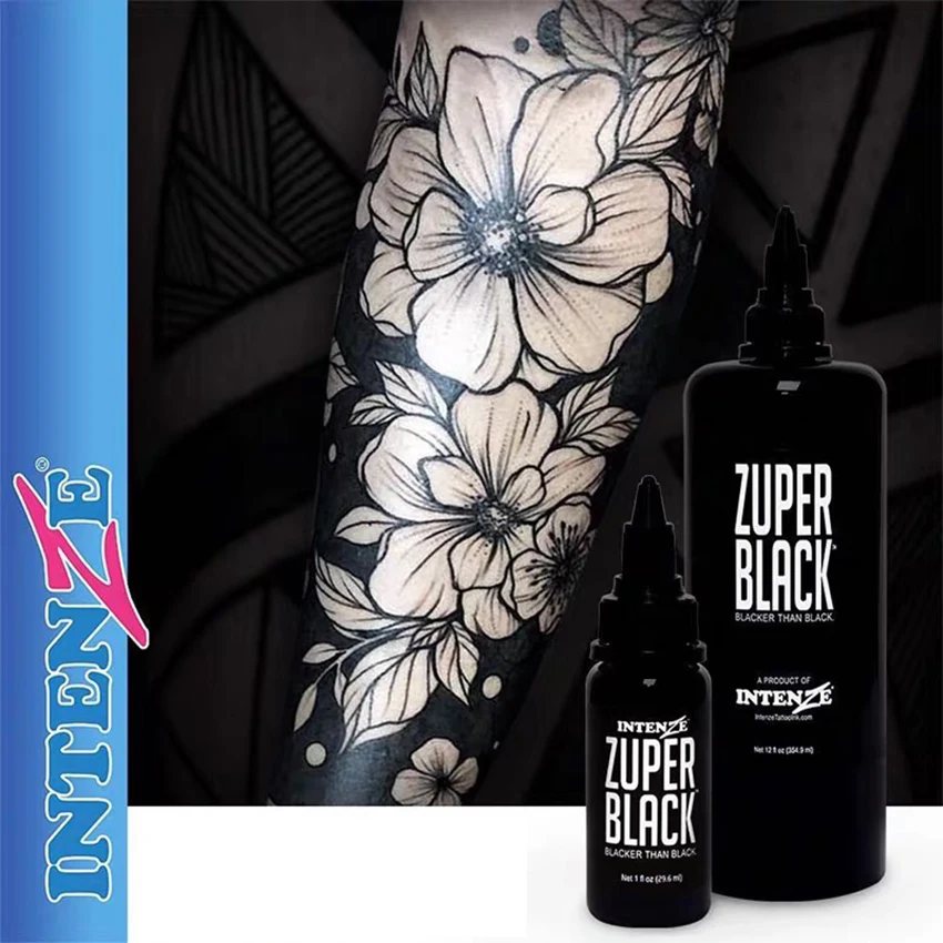 (360 мл) бутылочка для тату чернил Zuper черные татуировки пигмент Краски|Чернила