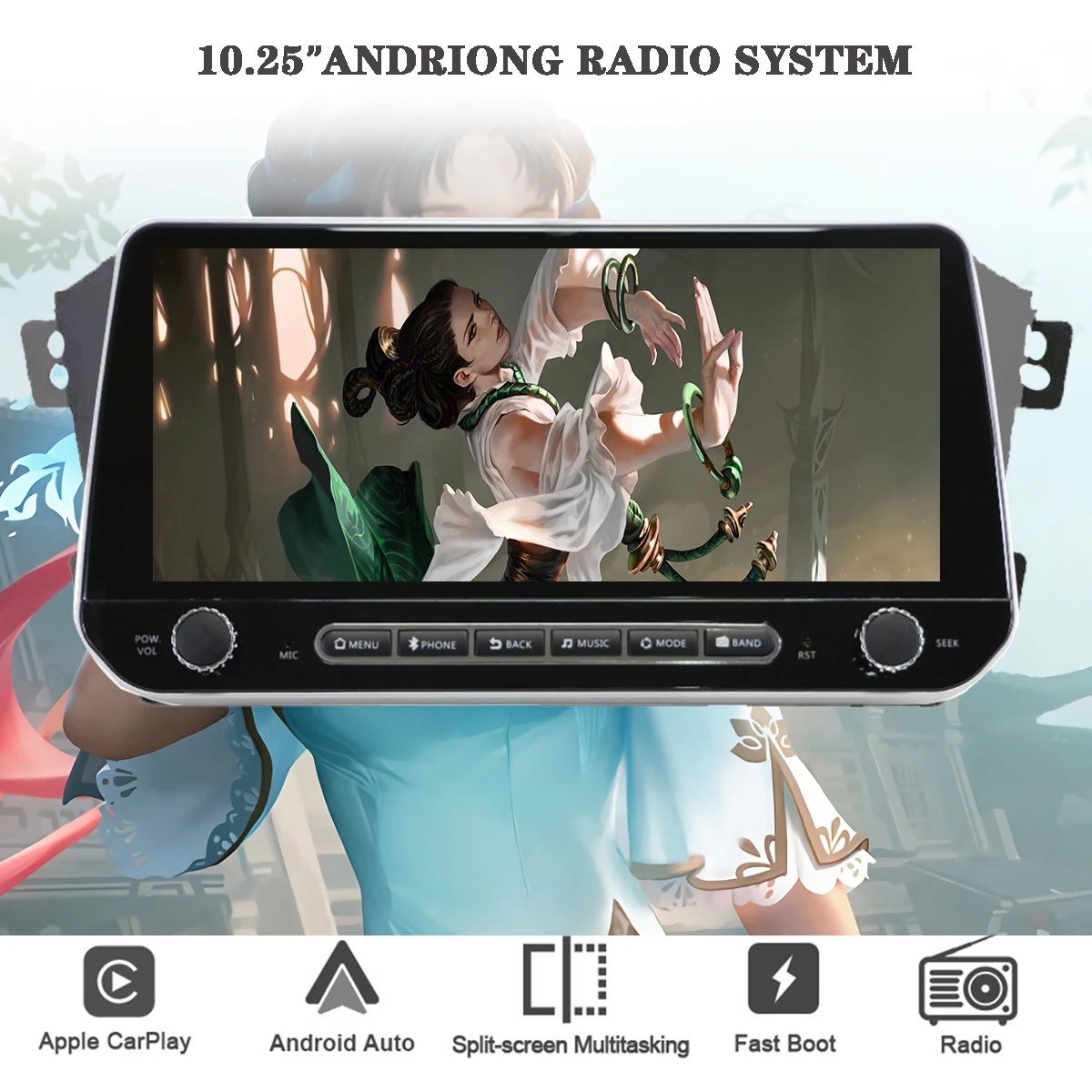 10.25 "Autoradio Cd Dvd Multimedia Player Android 13 8Gb + 256G Per Geely Emgrand X7 1 Gx7 Ex7 2011-2019 Multimedia Pc Tablet Rds