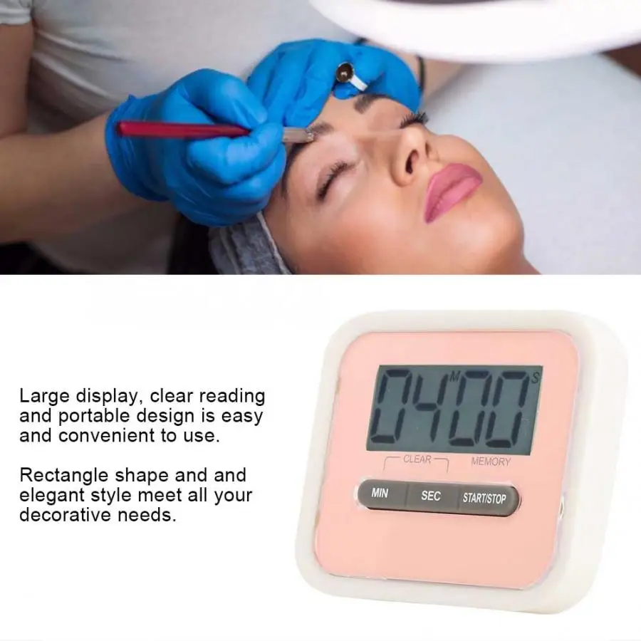 Microblading портативная электрическая Сигнализация часы напоминания для дома кухня приготовления салонов татуировки таймер ресницы аксессуары