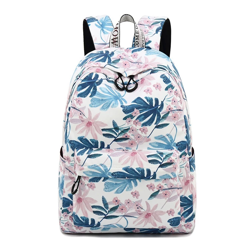 Women Backpacks Floral Print Canvas Backpack School Bag for Girls Rucksack Female Travel | Багаж и сумки